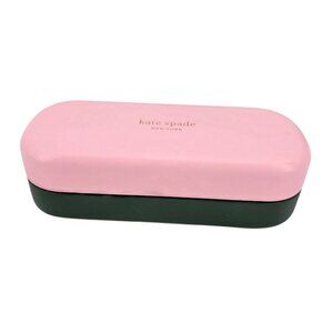 Kate Spade New York Glasses Hard Case Pink Green 6.25 X 2.75 X 2
